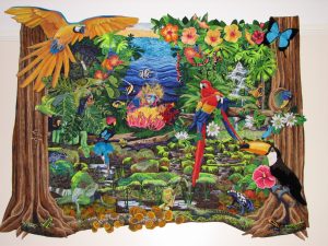 Colours of the tropics Textile by Yvonne Chapman Brooks
