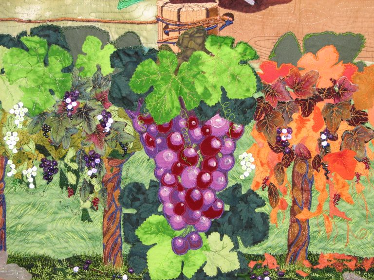 Grape vines Four seasons of Harvey quilt