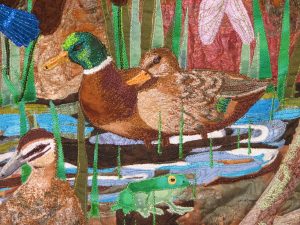 two ducks Four seasons of Harvey quilt