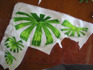 palm leaf, colours of the tropics by Yvonne Chapman Brooks