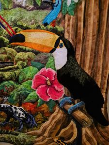 Toucan, colours of the tropics by Yvonne Chapman Brooks