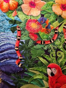 tropical snake , colours of the tropics by Yvonne Chapman Brooks