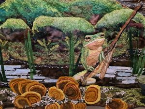 Tree frog , colours of the tropics by Yvonne Chapman Brooks